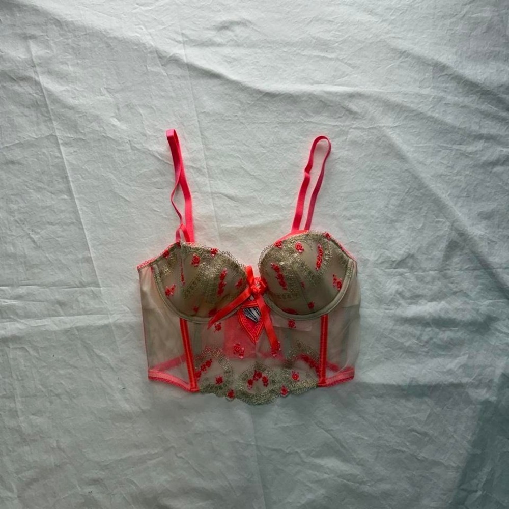 Victoria's Secret Dream Angels Long Lined Demi Bra 32C
